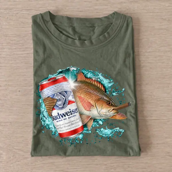 King lager snapper smoke t shirt olive20king20lager20snapper20smoke.webp