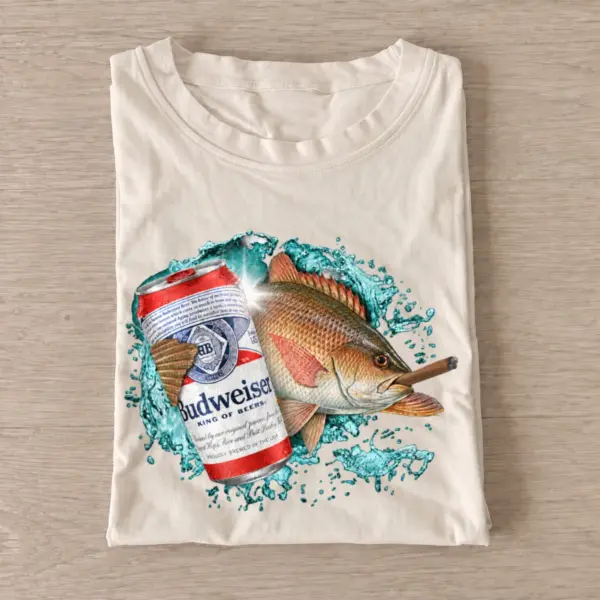 King lager snapper smoke t shirt sand20king20lager20snapper20smoke.webp