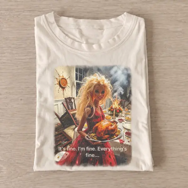 Kitchen fire fashion doll its fine t shirt sand20kitchen fire fashion doll.webp