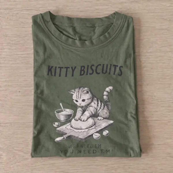 Kitty biscuits bakery t shirt olive20kitty biscuits bakery.webp