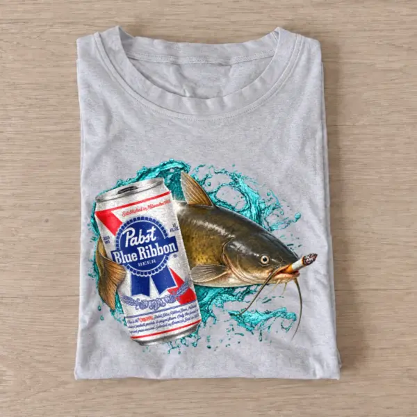 Lager catfish t shirt gray20lager20catfish.webp