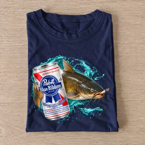 Lager catfish t shirt navy20lager20catfish.webp