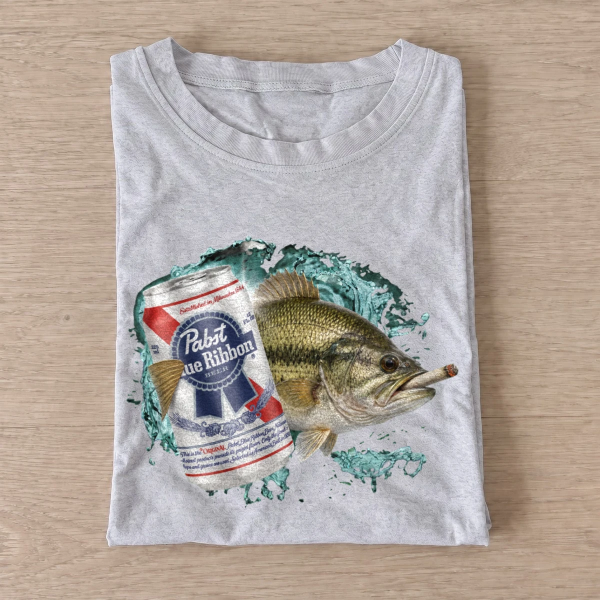 Lager perch t shirt gray20lager perch.webp