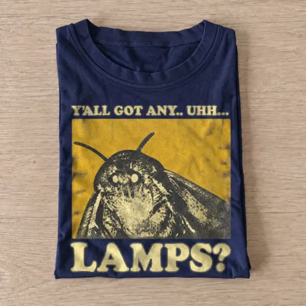 Lamp seeking moth graphic t shirt navy20lamp seeking moth.webp