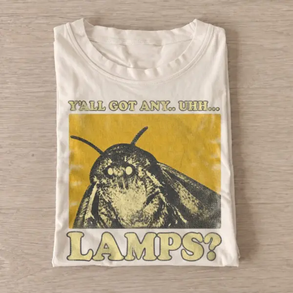 Lamp seeking moth graphic t shirt sand20lamp seeking moth.webp