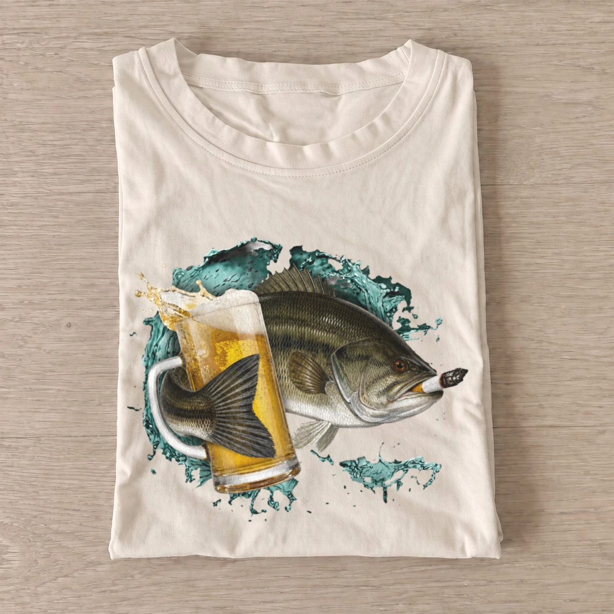 Largemouth cold catch t shirt sand20largemouth20cold20catch.webp
