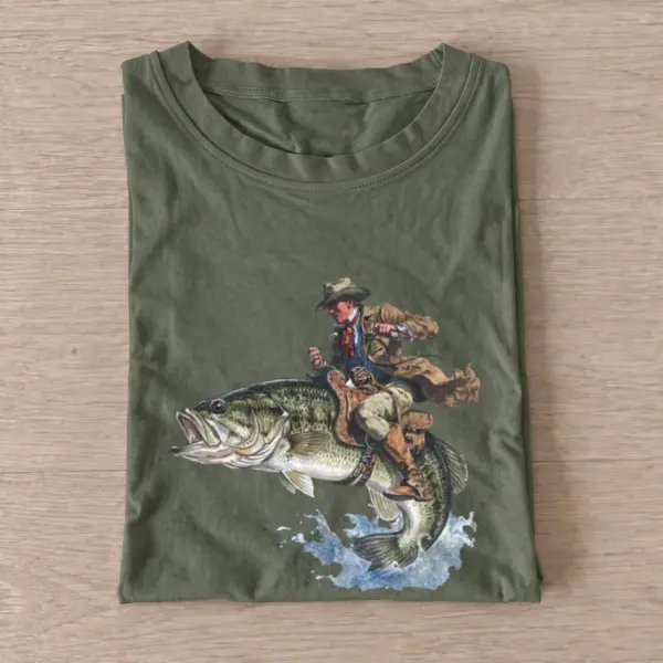 Largemouth rider t shirt olive20largemouth20rider.webp