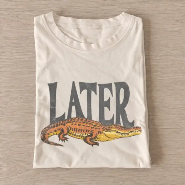 Later alligator graphic t shirt sand20later alligator.webp