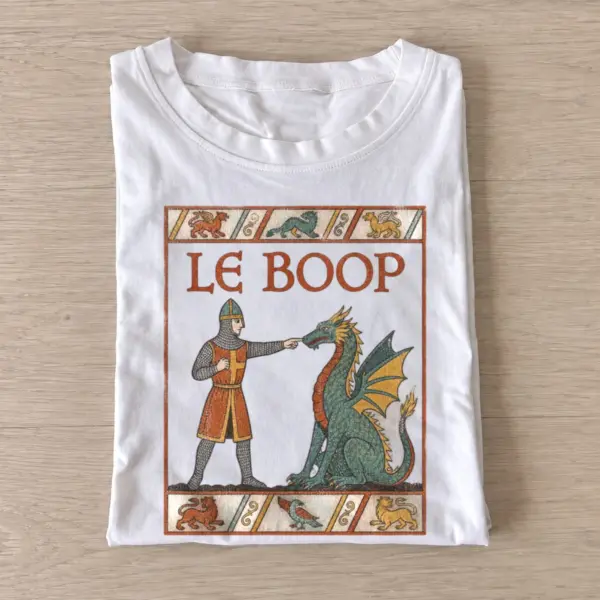 Le boop medieval dragon t shirt white20le boop dragon.webp