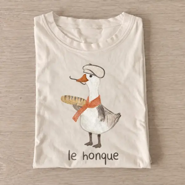 Le honque french goose t shirt sand20le honque.webp