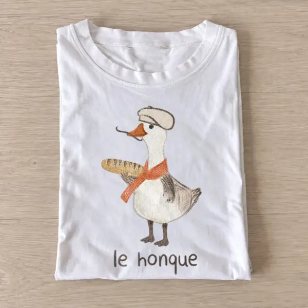 Le honque french goose t shirt white20le honque.webp