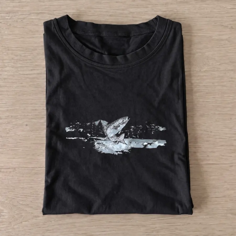 Leaping shark ocean t shirt black20leaping shark ocean.webp