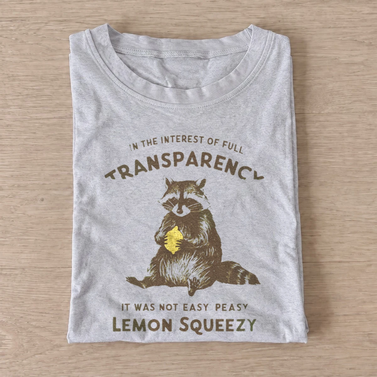 Lemon squeezy raccoon t shirt gray20lemon squeezy raccoon.webp