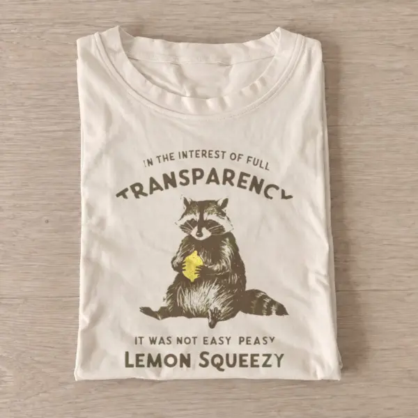 Lemon squeezy raccoon t shirt sand20lemon squeezy raccoon.webp