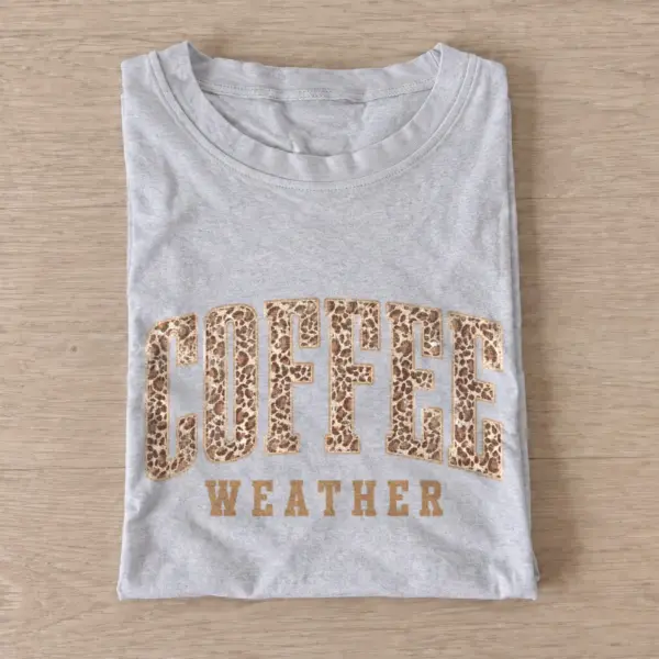 Leopard coffee weather t shirt gray20leopard football weather.webp