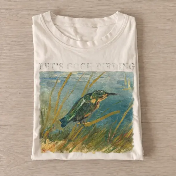 Lets go birding blue heron flight t shirt sand20blue heron flight.webp