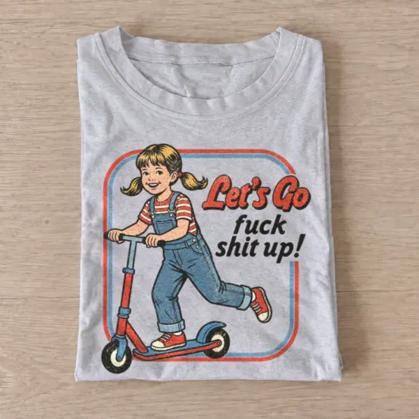 Lets go fuck shit up scooter troublemaker t shirt gray20scooter troublemaker.webp