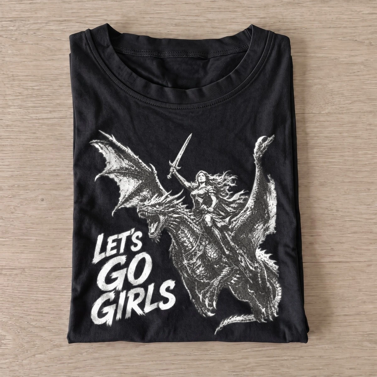 Lets go girls dragon rider t shirt black20dragon rider girls.webp