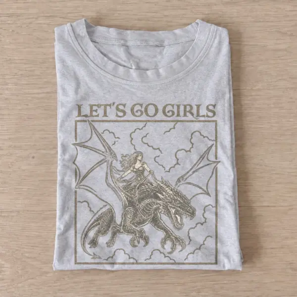 Lets go girls dragon rider t shirt gray20dragon rider girls.webp