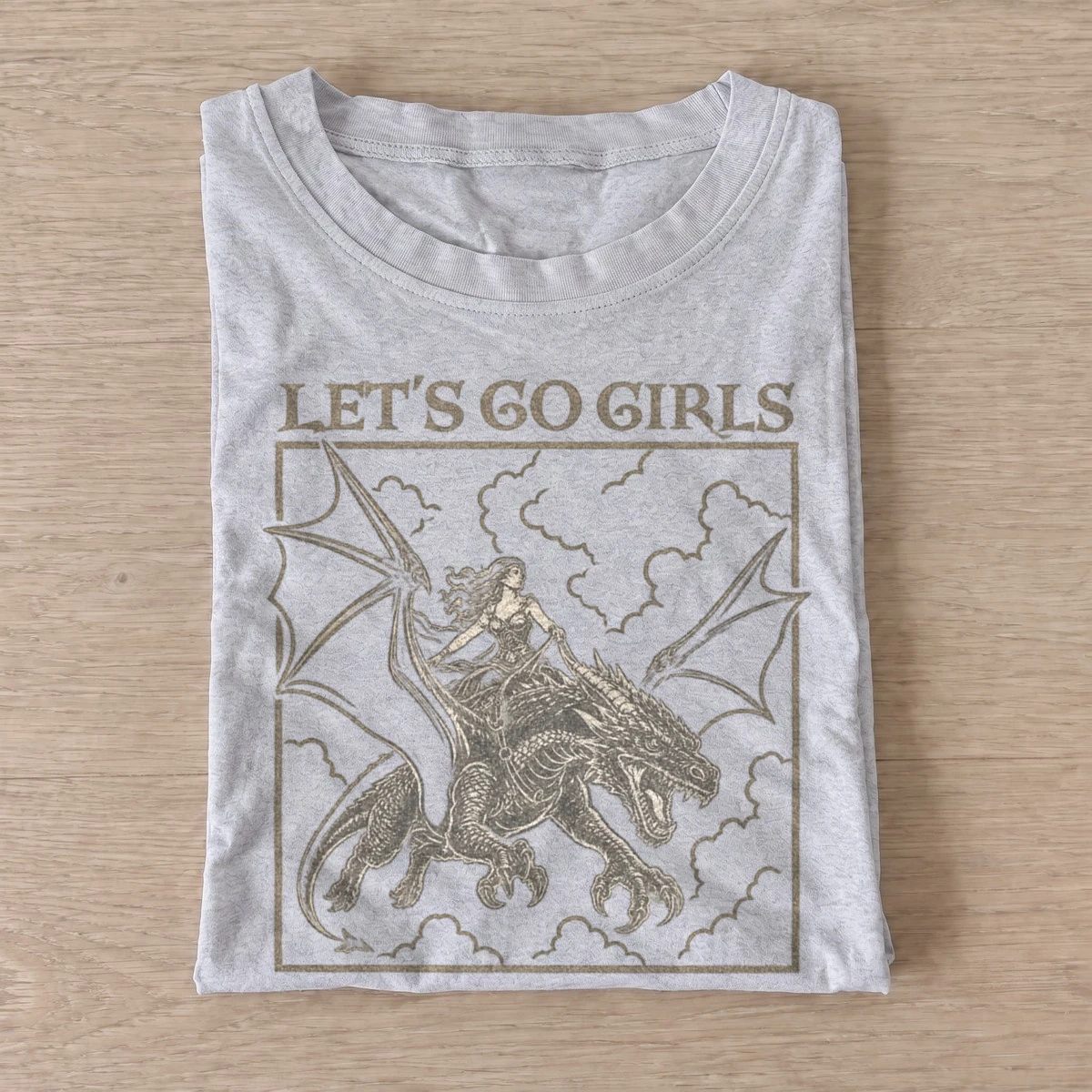 Lets go girls dragon rider t shirt gray20dragon rider girls.webp