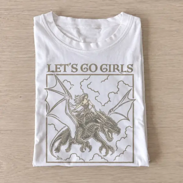 Lets go girls dragon rider t shirt white20dragon rider girls.webp