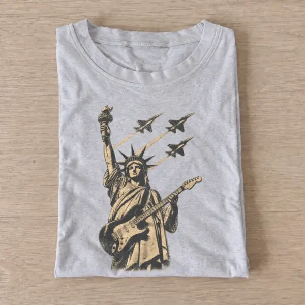 Liberty rockstar electric guitar t shirt gray20liberty rockstar.webp