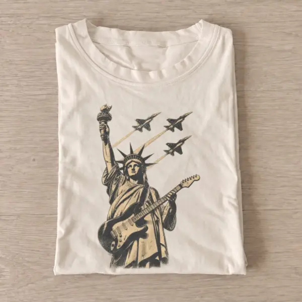 Liberty rockstar electric guitar t shirt sand20liberty rockstar.webp