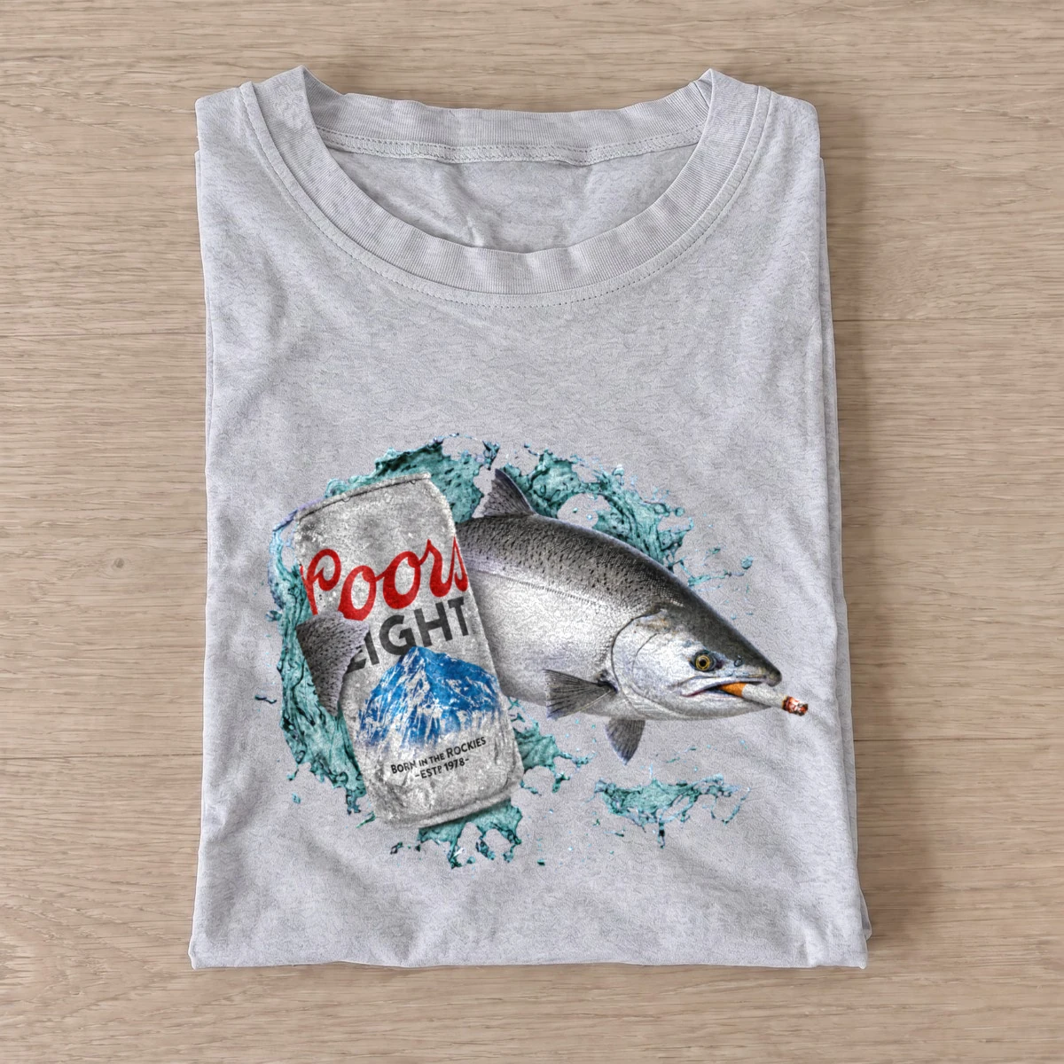 Light lager salmon t shirt gray20light lager salmon.webp