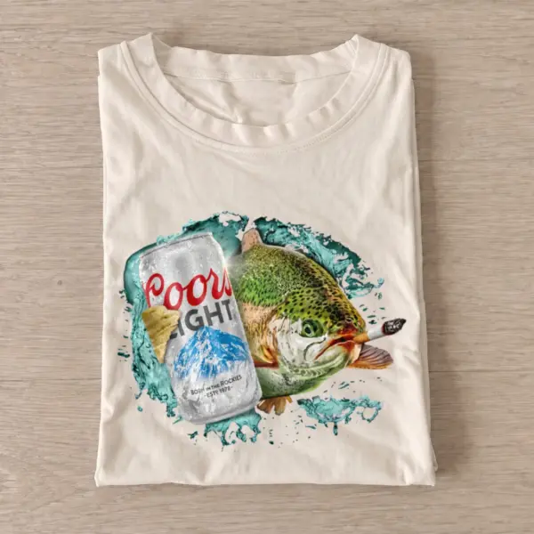 Light lager trout t shirt sand20light lager trout.webp