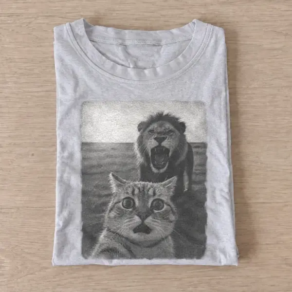 Lionhearted cat graphic t shirt gray20lionhearted cat.webp