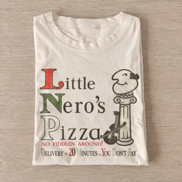 Little neros pizza holiday delivery t shirt sand20holiday pizza delivery.webp