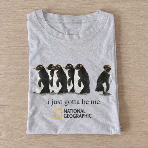 Lone penguin i just gotta be me t shirt gray20lone penguin.webp