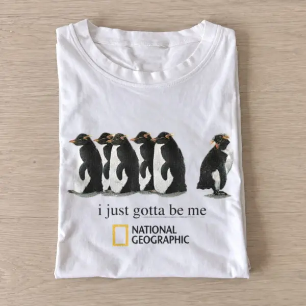 Lone penguin i just gotta be me t shirt white20lone penguin.webp