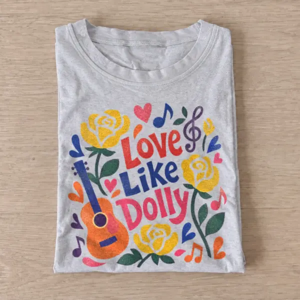 Love like dolly country music t shirt gray20country music love.webp