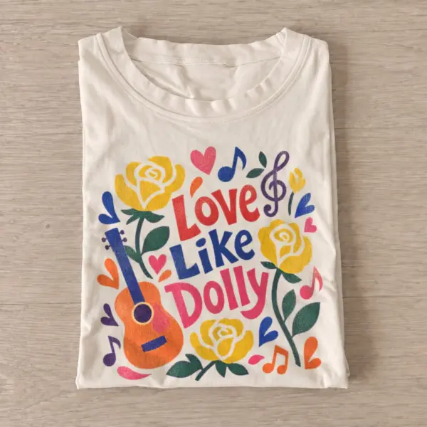 Love like dolly country music t shirt sand20country music love.webp