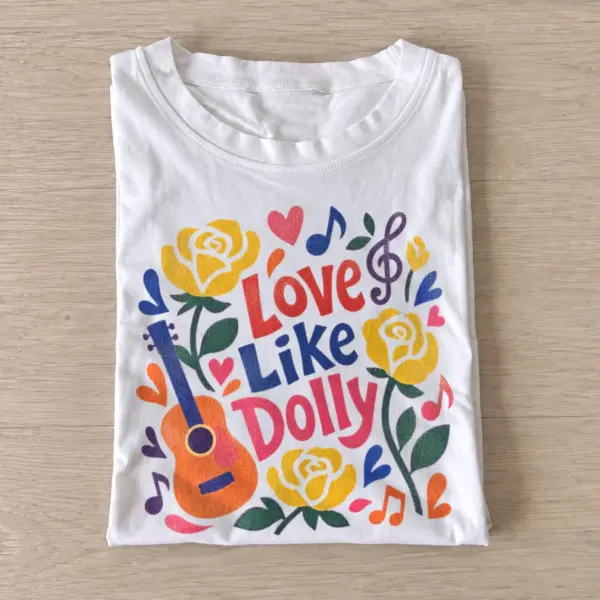 Love like dolly country music t shirt white20country music love.webp
