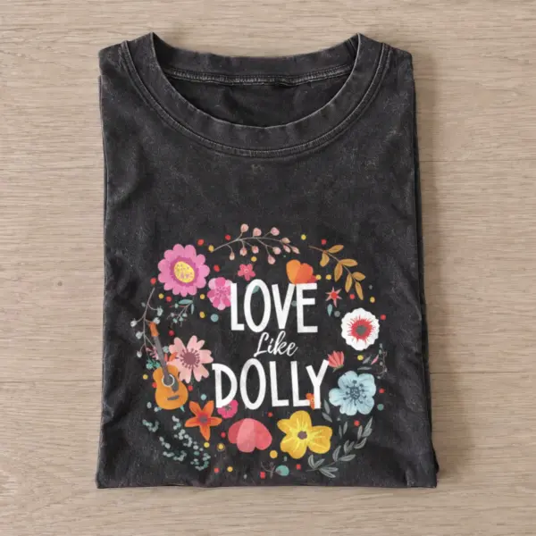 Floral Guitar Love Vintage Halloween Graphic T-Shirt — graphic design