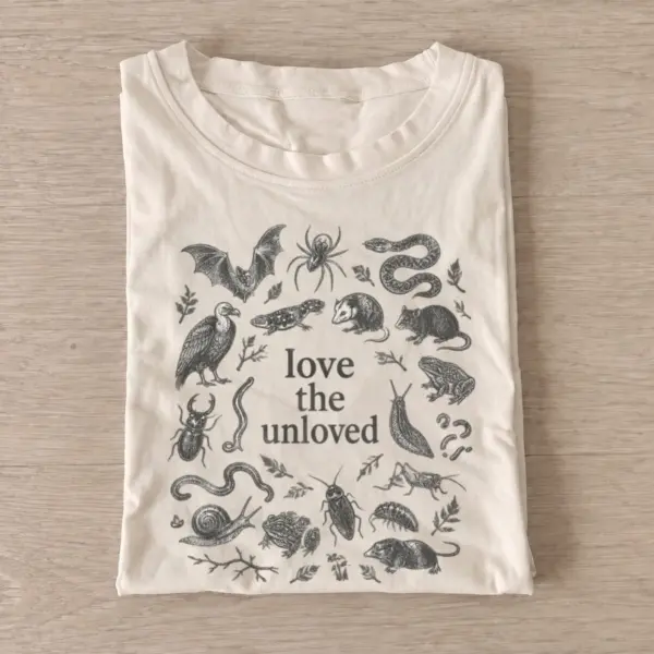 Love the unloved animals t shirt sand20love the unloved.webp