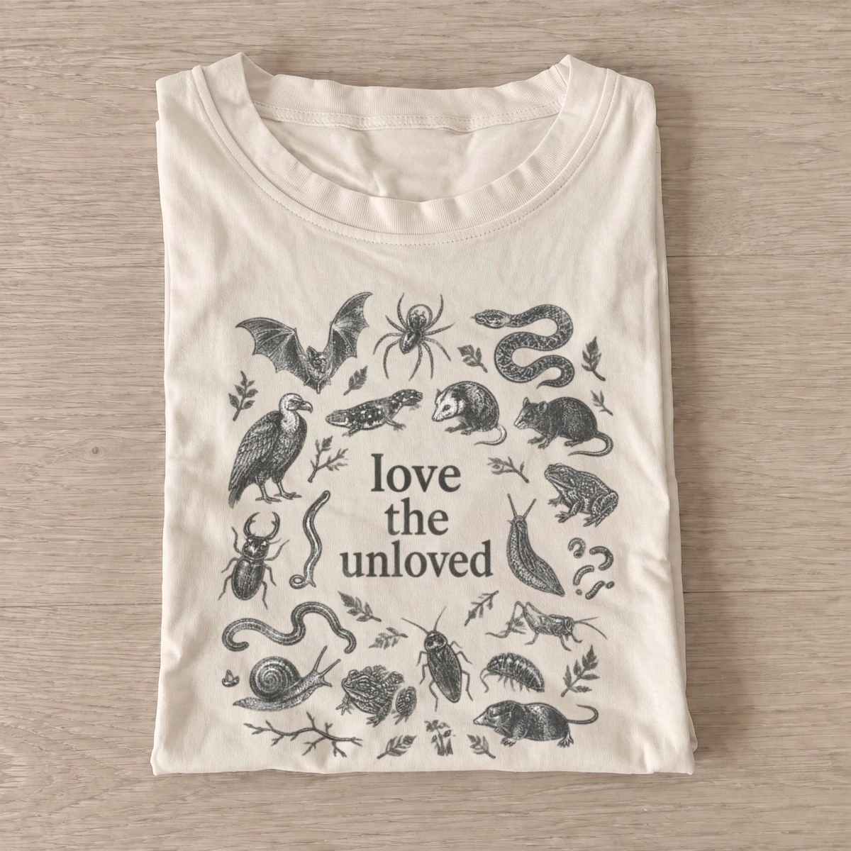 Love the unloved animals t shirt sand20love the unloved.webp