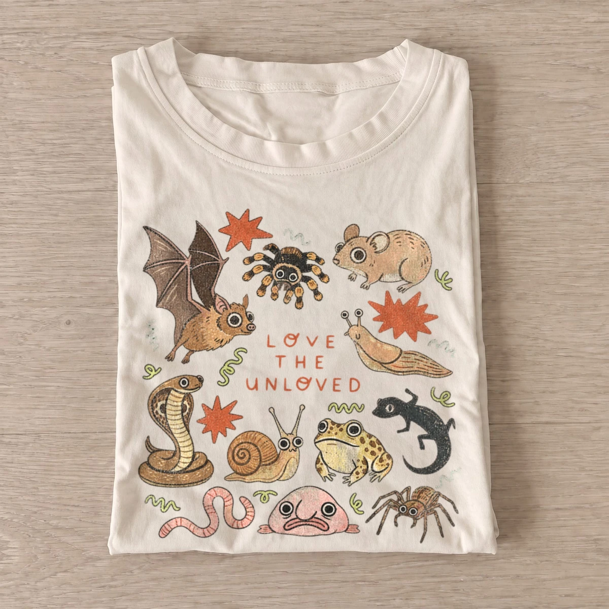 Love the unloved critters t shirt sand20love unloved critters.webp