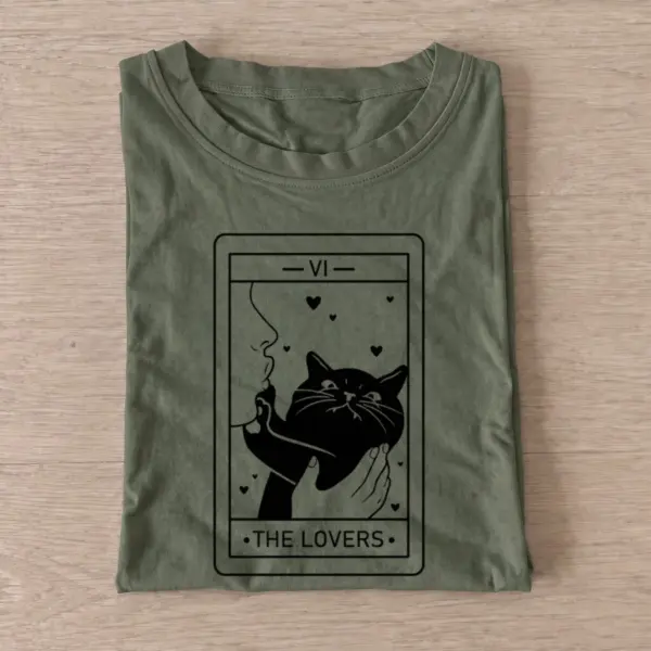 Lovers cat card t shirt olive20lovers cat card.webp