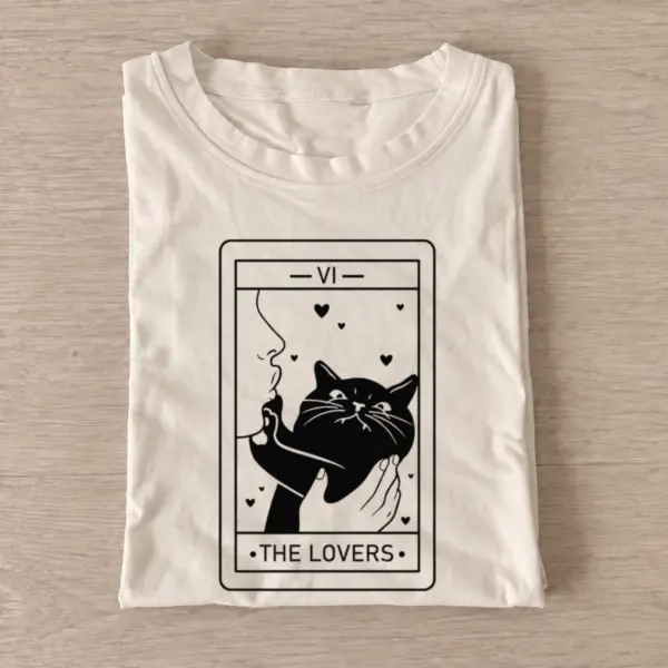 Lovers cat card t shirt sand20lovers cat card.webp