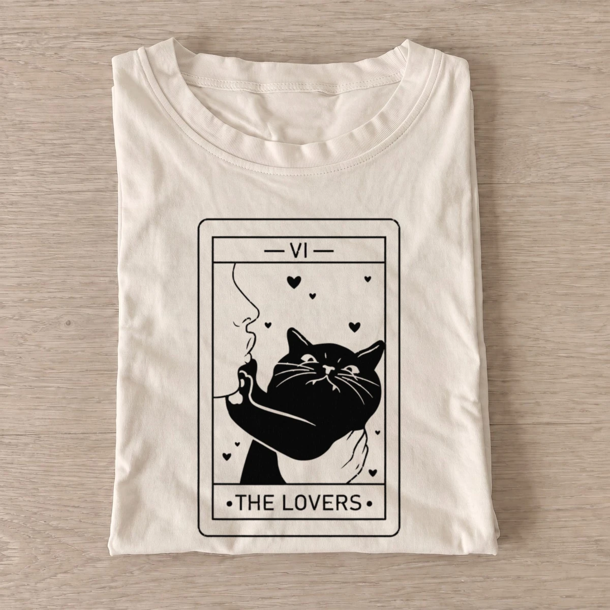 Lovers tarot cat t shirt sand20lovers tarot cat.webp