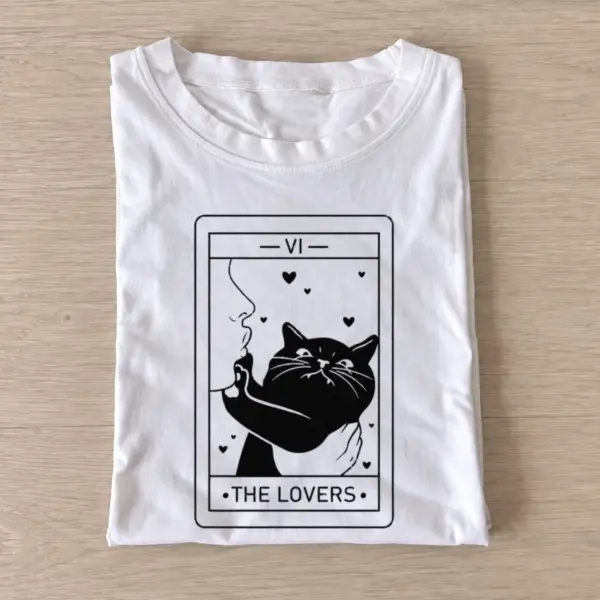 Lovers tarot cat t shirt white20lovers tarot cat.webp