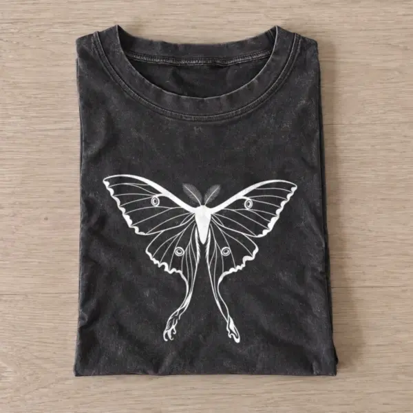 Luna Moth Vintage Halloween Graphic T-Shirt — graphic design