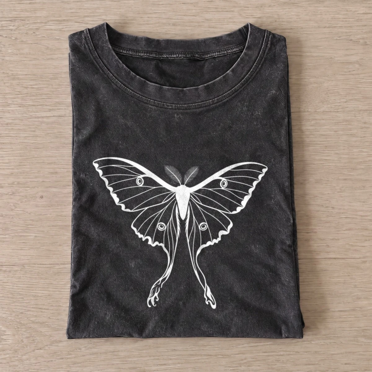 Luna Moth Vintage Halloween Graphic T-Shirt — graphic design