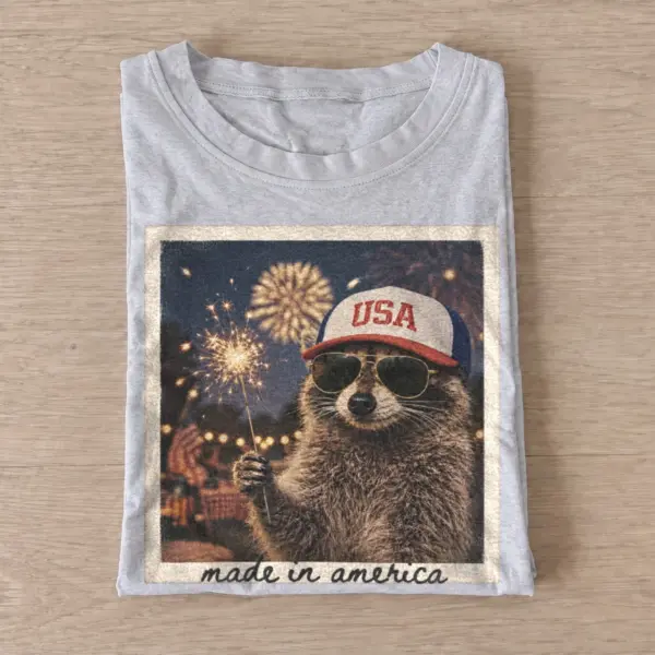 Made in america raccoon t shirt gray20made in america raccoon.webp