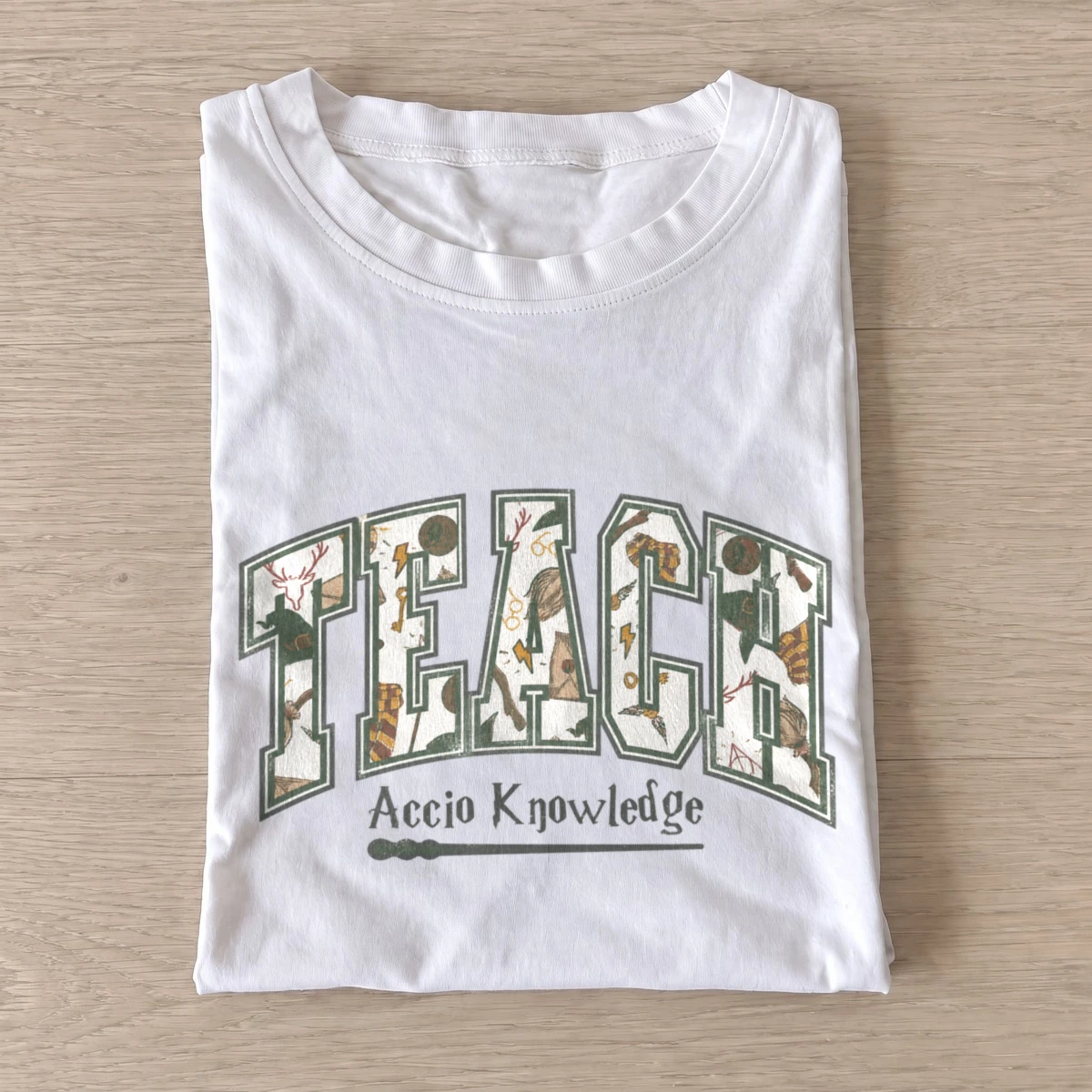Magical teacher accio knowledge t shirt white20magical teacher.webp