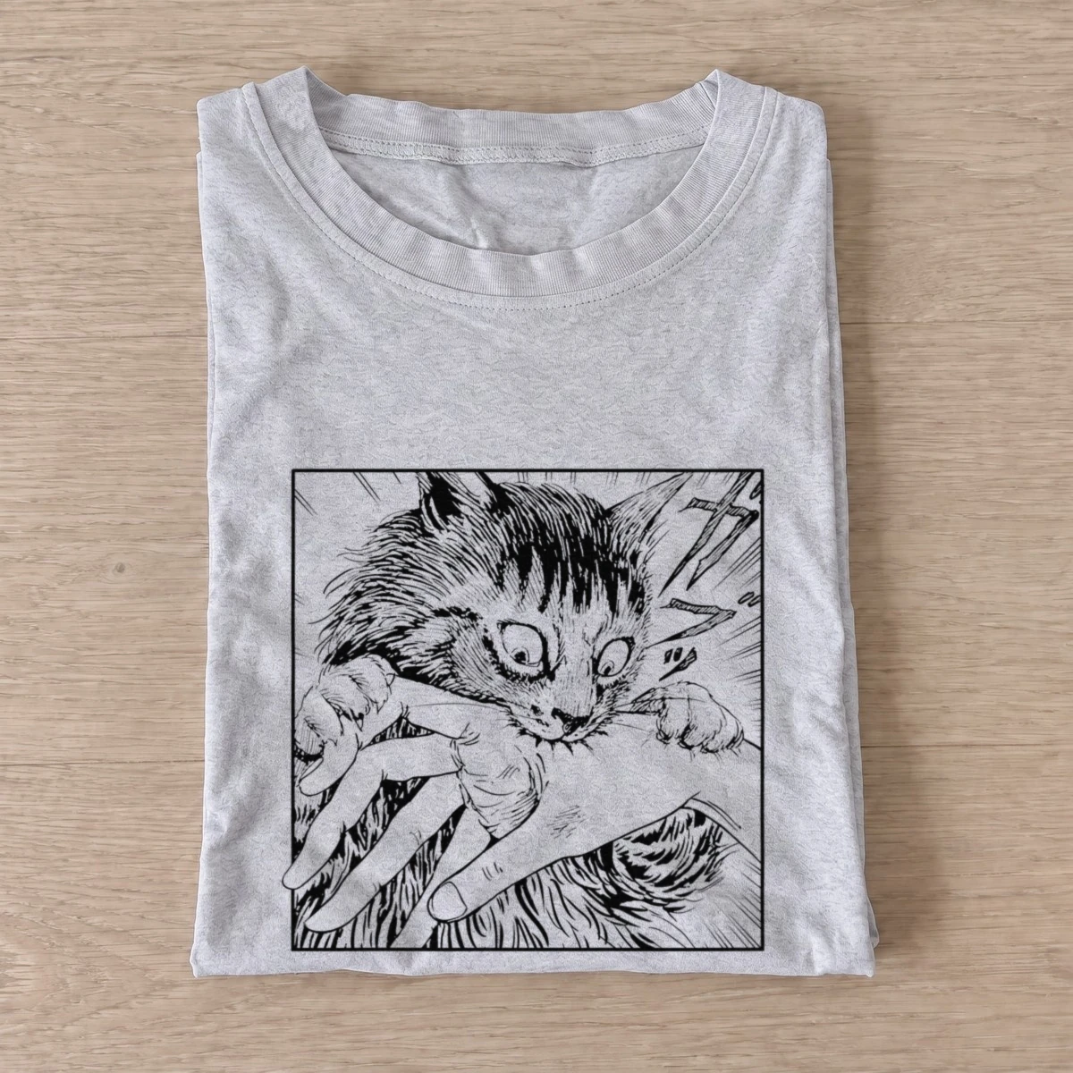 Manga cat bite t shirt gray20manga cat bite.webp