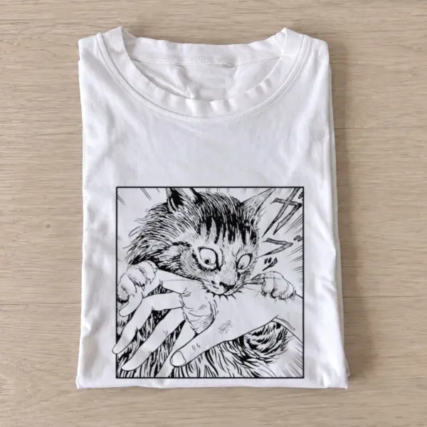 Manga cat bite t shirt white20manga cat bite.webp